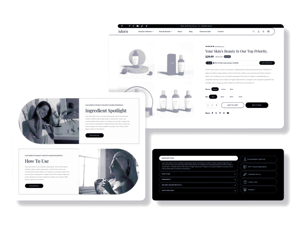 Shopify store development for premium brand