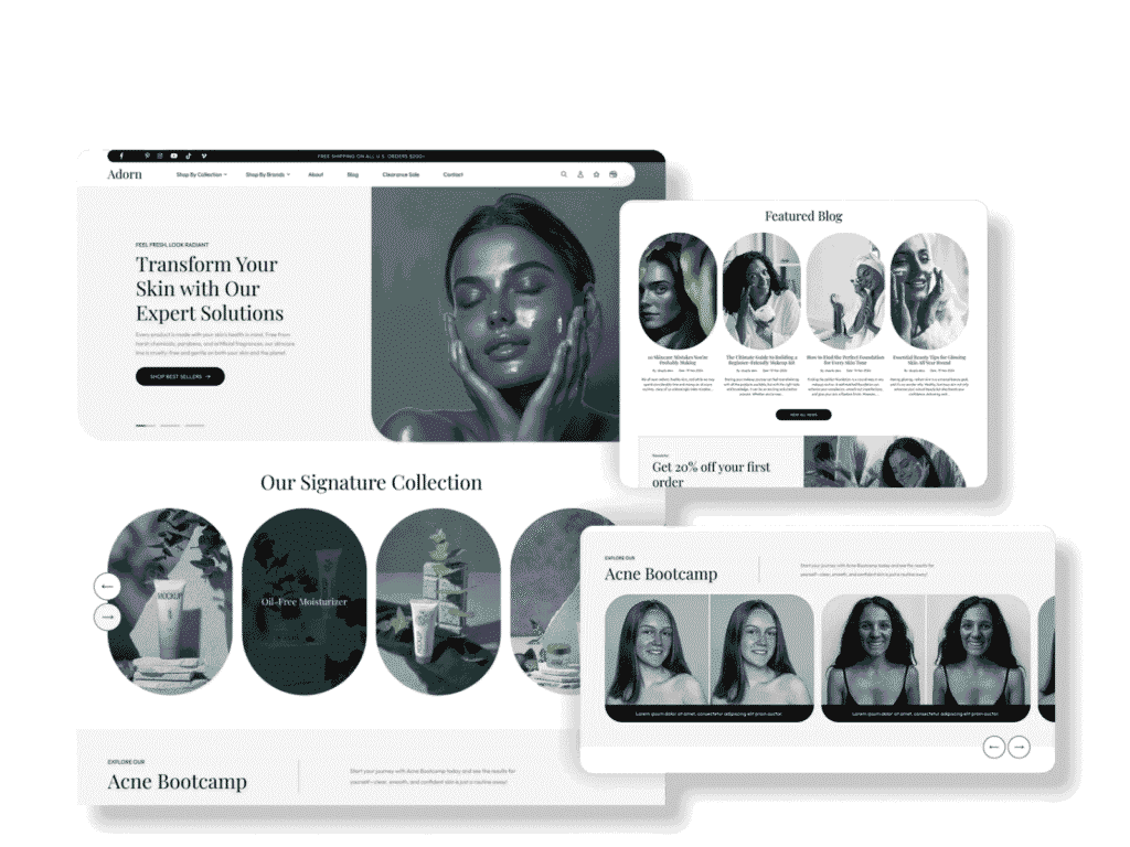 CRO optimized shopify store